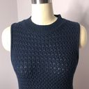 Jessica Simpson Alexia Cropped Sweater L Navy Photo 3