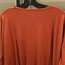 Girlfriend Collective 💕💕 Sleep Long Sleeve Tee ~ Dusk Red Large L NWT Photo 10