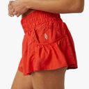 Free People Red Get Your Flirt On Shorts Photo 0