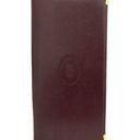 Cartier Vintage Rare Red  Long Wallet Photo 0