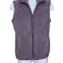 Free Country Purple Sherpa Zip Front Vest with Pockets Medium Photo 0