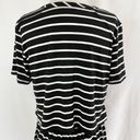 Market & Spruce New  Cut Out Back Striped T-Shirt Dress Black White Size Large Photo 8