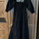 Hill House NWT  | The Nesli Nap Smocked Midi Dress in Black | Size XS Photo 7