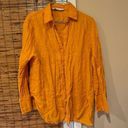 ZARA  womens orange linen shirt Photo 0