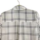 Fortune + Ivy  Christelle Button Down White Plaid Blouse Sz M NWT Photo 8