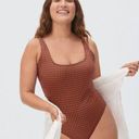 Everlane  Swimsuit Women’s Small NWT Square-Neck Quality One Piece Honey Gingham Photo 0