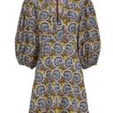 Alexis Orissa Cutout Mini Dress Womens Size Large Yellow V-Neck Puff Sleeve Photo 5