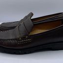 Cole Haan  vintage square toe slip on leather brown loafers size 8 old money Photo 2