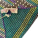 Givenchy x Bonwit Teller Vintage Mod Silk Chiffon Colorful Op Art Square Scarf Photo 4