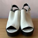 Steve Madden White and Black Heeled Sandals Photo 4