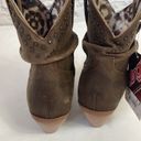 Dingo  brown distressed studded leather western cowboy boots 6 Photo 3