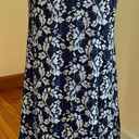 Betsy and Adam  Blue & White Embroidered, Off The Shoulder Mermaid Gown Sz. 8 Photo 2