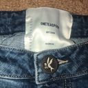 One Teaspoon  High Waist Raw Fray Destroyed Distressed Freebirds II Ankle Jean 28 Photo 8