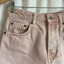 ZARA  Blush Pink High Rise Mom Fit Denim Jean Shorts Photo 1