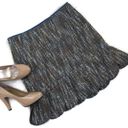 Petal Allen Schwartz Women's Tweed Straight Skirt Blue  Hem Pencil‎ Size 6 Photo 6