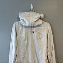 Lululemon  Sweatshirt White Cowl Funnel Neck Drawstring Pullover Jacket Sz 6 EUC Photo 4