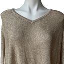 Chico's Chico’s Gold Metallic Sweater Poncho, Sz S/M Photo 6