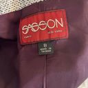 Houndstooth Sasson Blazer Jacket 8 Herringbone  Knit V-Neck Business Casual Chic Photo 8