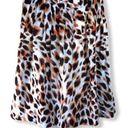 Anne Klein AK  Animal Print Silk Blend Skirt Photo 0