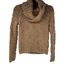 Vivienne Tam  Tan Brown Chunky Knit Turtleneck Sweater Photo 0