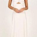 Petal and Pup  Rosetta White Strapless Cut Out Midi Dress 4 Photo 7