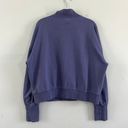 Free People Movement Adeline Moroccan Blue 1/4 Zip Pullover Sweatshirt Photo 4