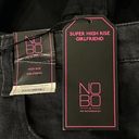 No Bo  Juniors SZ 15 Girlfriend Crop Jeans High-Rise Distressed Stretch Pockets Photo 9