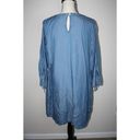 Crown & Ivy  2X  Women's Shirt Dress Blue Half Sleeve Denim Curvy Pockets Casual Photo 4