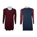 Tommy Hilfiger  Sweater Dress Sidelong Two Tone Maroon & Blue Size Small Photo 10