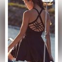 Free People NEW!  MOVEMENT Good Karma Mini Dress Size XS/S BLACK Tennis Athletic Photo 5