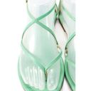 J.Crew  Audra Leather Sandals Strappy Mint Flats Photo 3