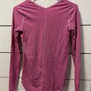 Lululemon  Yogini 5 Year Long Sleeve Tee Pink Stripe Photo 4