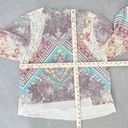 Dress Barn  Paisley Boho Sheer Kimono Cardigan Topper XL Sheer Chiffon Lace Photo 10