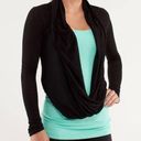 Lululemon  Iconic Wrap Front Long Sleeve Sweater Black 12 Photo 0