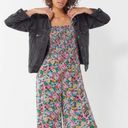 Urban Outfitters UO Lola Bright Colorful Floral Halter Wide Leg Cropped Jumpsuit Photo 14