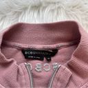 BCBGMAXAZRIA  Blush Pink Rhinestone Studded Collared Zip up Size Medium Photo 3