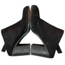 Lucky Brand  Machiko Bootie Heels Black Nubuck Leather Sling Back Size 10 Photo 4