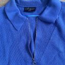 Lane Bryant NWOT  Size 22 / 24 Classic Half-Zip Ribbed Pullover Sweater Blue Photo 10