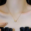 Gold ring pendant necklace women's fashion Photo 0