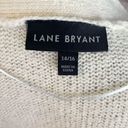 Lane Bryant  Cozy Sweater Cardigan Duster Maxi Length Belted Striped Cream 14 Photo 5