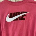 Nike  Size medium pink cropped sweatshirt fleece burnt sunrise icon clash Photo 5