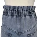 Isabel Marant  ETOILE Itea Gathered Denim Paperbag Shorts in Grey Size 34 Photo 7