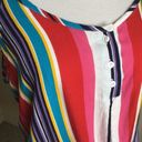 Full Tilt  Red Multicolor Stripes Spaghetti Strap Tie Front Summer Top M Photo 4