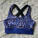 Good American  The‎ Step Bra Purple Leopard size 0 Photo 0