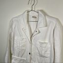 Faherty ‎ Larkspur White Linen And Cotton Utility Jacket Photo 2