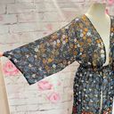 Anthropologie Floreat  Primrose Floral front fasten Kimono Photo 6