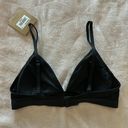 Calvin Klein Jeans Calvin Klein Women's Black Lightly Lined Triangle Bralette / Size M Photo 5