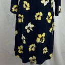 Tommy Hilfiger  Black With Bold Floral Print Office To Date Night Dress NWOT Photo 2