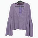 Free People lilac knit bell sleeve sweater Photo 3