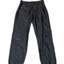 Marmot  Wind Pants Womens L Used Unlined Black Outdoor Nylon Photo 2